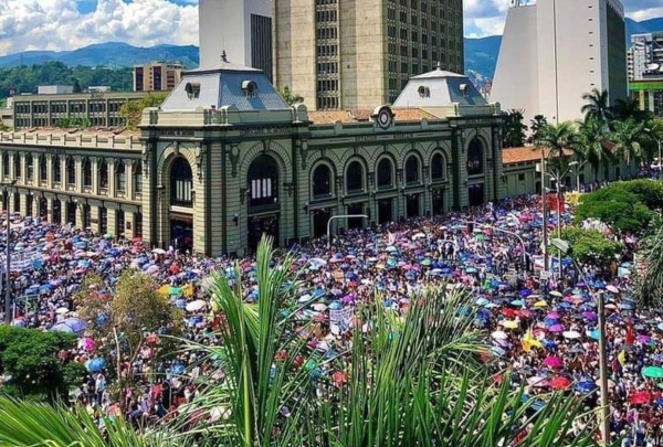 Marcha en Medellín